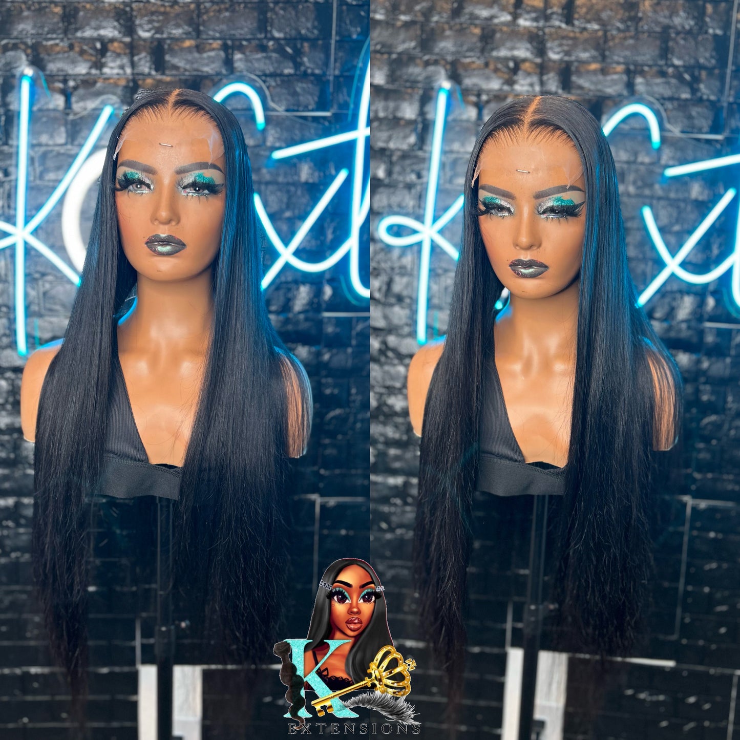 Customized 5x5 Straight HD Closure Wig ( Pre bleached)