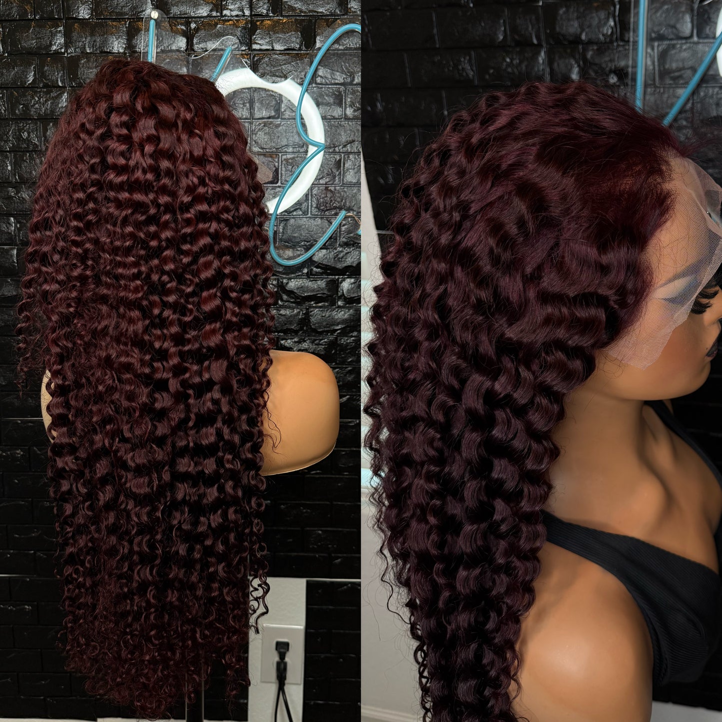 28 inch Deep curly frontal wig