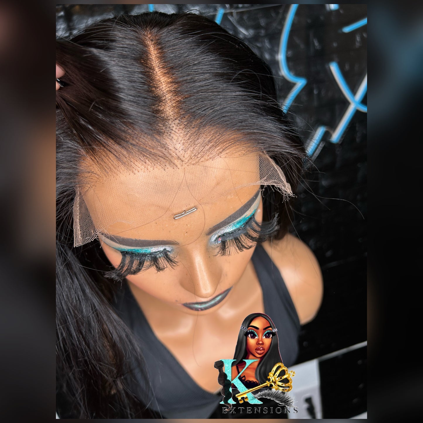 5x5 Straight HD Closure Wig ( Pre bleached)
