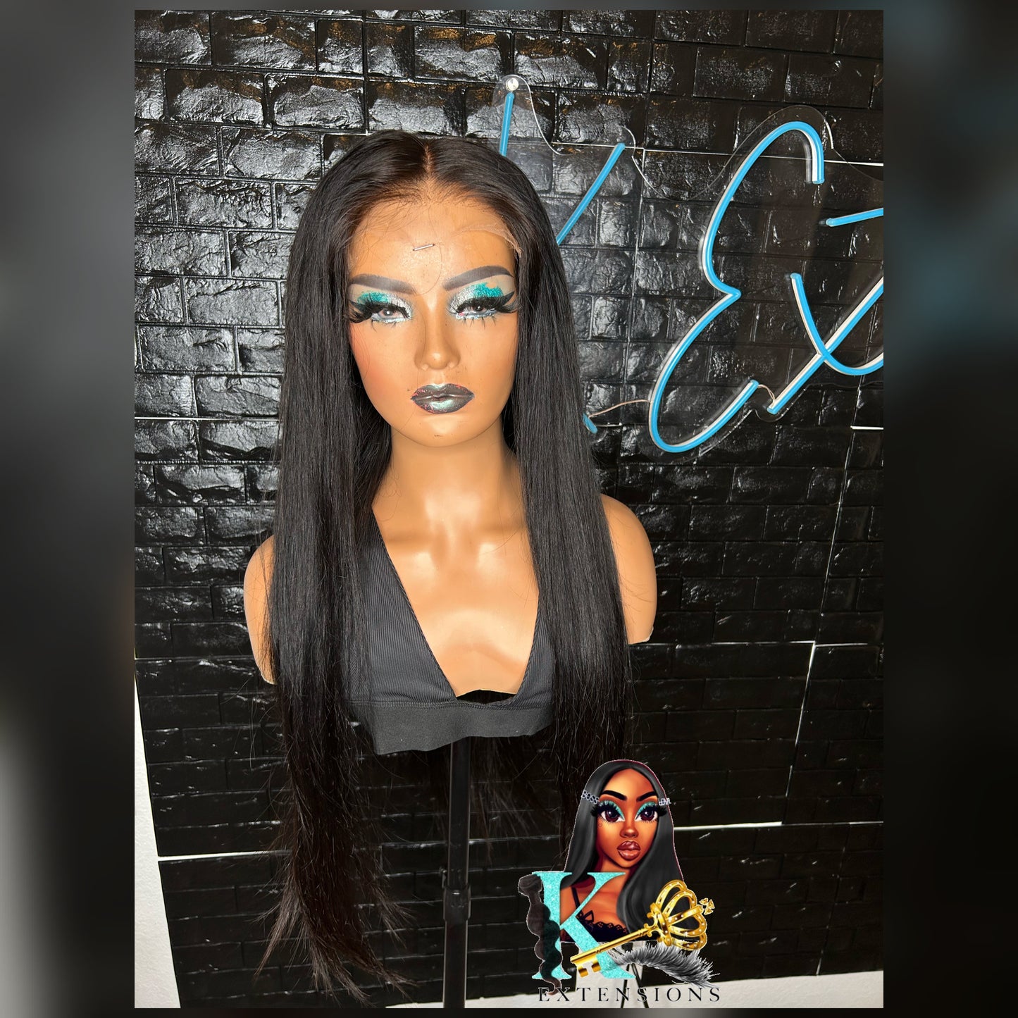 5x5 Straight HD Closure Wig ( Pre bleached)