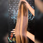 28’ straight highlight wig