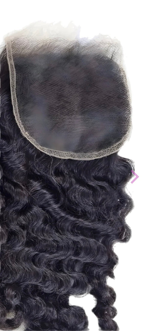 HD 4X4 Burmese Curly Closure