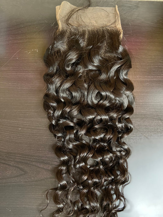 HD 4X4 Spanish Curly Closure