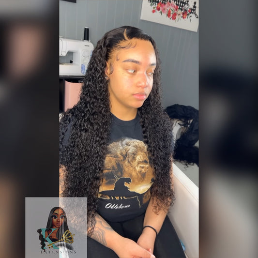 2X6 Bohemian Curly Closure Wig