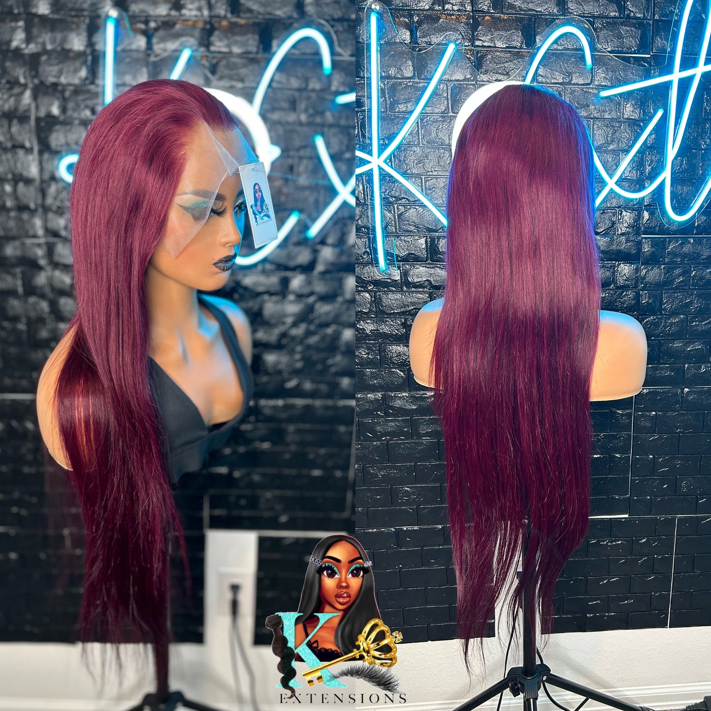Dark Burgundy Wig Collection